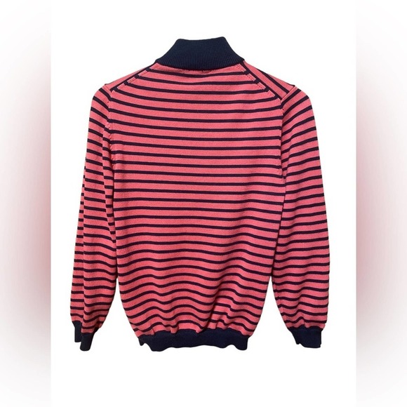 Brooks Brothers Women’s Striped Knit Zippered Cardigan Size Large - Picture 2 of 6